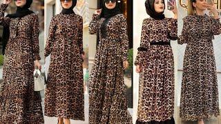 Animal Print Dress/ Muslim Modesty Gowns/Cheetah Print Dress #cheetahprint #animaldress