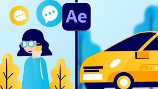 Character + CAR Animations in After Effects Tutorial