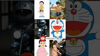 Doraemon image Real Life: Nobita, Doraemon, Shizuka,Suneo, Jaian #shorts #doraemon