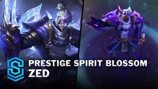 Prestige Spirit Blossom Zed Skin Spotlight - Pre-Release - PBE Preview - League of Legends