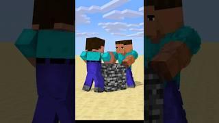 HELP Herobrine Become Strong #friendship #shorts #trending #anime