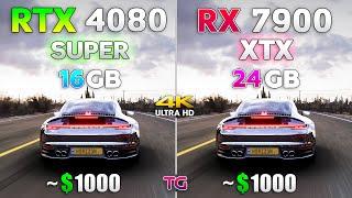 RTX 4080 SUPER vs RX 7900 XTX - Test in 9 Games