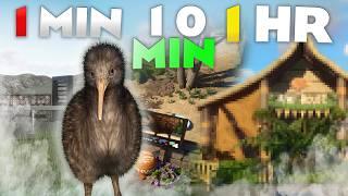  1 Minute | 10 Minute | 1 Hour - Planet Zoo Habitat Challenge!