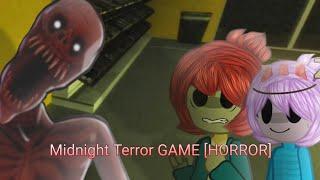 играем с Настей в хоррор игру в роблоксе под названием Midnight Terror GAME [HORROR]