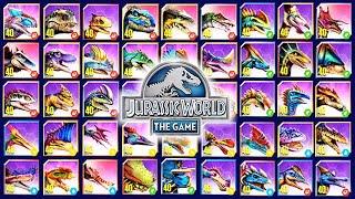 ALL MAX LEVEL 40 HYBRID DINOSAURS (JURASSIC WORLD)