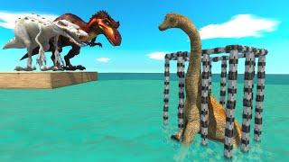 Evolved Dinosaurs to the Rescue - T Rex and Spinosaurus Rescue Herbivorous Dinosaurs