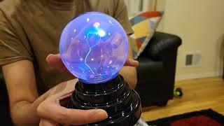 Brewish 3 inch Plasma Ball Lamp Touch Sensitive Novelty Nebula Sphere Globe