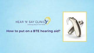 How to put on a BTE hearing aid? | #1 hearing, speech and language clinic in Hyderabad
