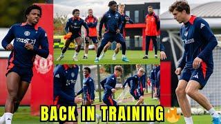 MALACIA IS BACKLeny Yoro STORM Carrington For First Team Training | Inside United Training.