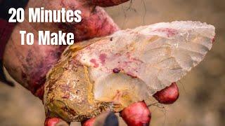 The MOST Used Tool In History - 20 Minutes To Build #flintknapping #survival #ancienttools #stoneage