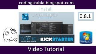 Install & run Light Table code editor on Windows 7 byAO