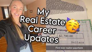 my FIRST REALTOR CHECK! | my real estate journey