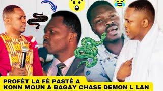 Profèt mackenson fè pastè a bèbè a bagay chase demon l lanpastè a mande padon