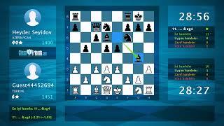 Satranç Oyunu Analizi: yasin - Heyder Seyidov, 1-0 (ChessFriends.com Tarafından)