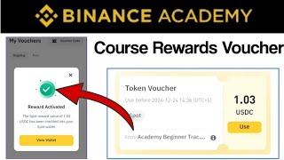 Binance Academy Course Voucher Rewards || How to Claim Token Voucher in Binance?