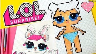 How to Draw #LOL Surprise PETS & Doll PIXEL ART