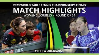 Choi/Lee vs Mittelham/Shan | WD R64 | 2023 ITTF World Table Tennis Championships Finals