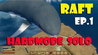 RAFT in Hard Mode SOLO - Surviving the first three hours Alone