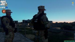 GTA V - LSPDFR 0.4.9 - FZMP/USMC MP - Military Police Patrol - 4K