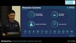 GDevCon ANZ #1 - Silver Sponsor Resonate Systems - Michael Foo