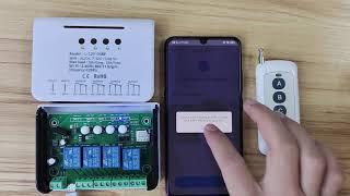 Pairing Ewelink 4ch smart swith RF