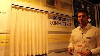 SlimFlex Comfort Kit Curtain Rail System.  Made in Turkey for Export - YeniExpo HomeTex