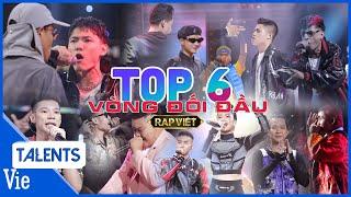 Nhìn lại TOP 6 MÀN RAP CHIẾN đỉnh của đỉnh, nổi bật tại Vòng Đối Đầu |  Rap Việt Best Collection