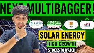High Growth Solar Stocks To Watch  | Sunrise Sector With Massive Potential | Solar Energy Industry