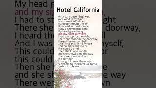 Hotel California | Eagles