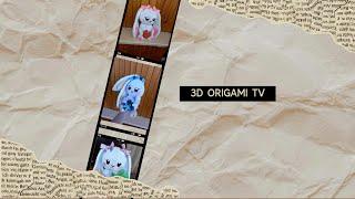 3d origami Rabbit tutorial | 3d origami lesson | 3d origami tutorial | Модульное оригами кролик