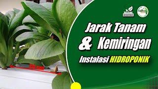 Plant Distance and NFT System Hydroponic Installation Slope | #Learn Hydroponics