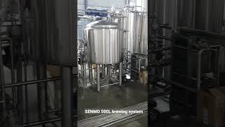 500L craft beer brewhouse with hot water tank for #breweries #shorts