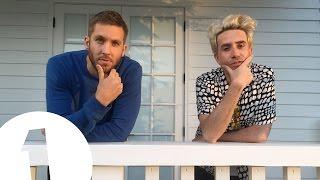 Calvin Harris takes Grimmy around his home studio in LA.