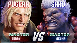 SF6 ▰ PUGERA (Terry) vs SAKO (Akuma) ▰ High Level Gameplay