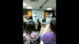 My cousins dance in church