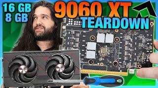 Tearing Down Sapphire's RX 9060 XT 16GB & 8GB Pulse GPUs