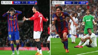 7 Cristiano Ronaldo vs Lionel Messi Champions League Matches That Shocked The World