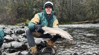 My first winter steelhead | Diving for scallops and crab