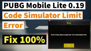 Pubg Mobile lite 0.19  fix Emulator error fix | Simulator limit error fix android game