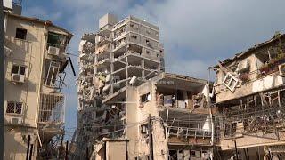 Destruction in area near Tel Aviv following Iranian missile attack