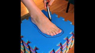 DIY heels out of floor puzzle mats! 