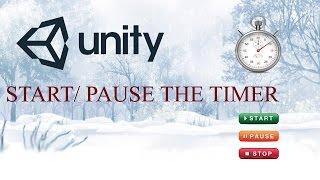 Ep. 6 Start and Pause the timer by using toggle button - Unity 5.5 for beginner