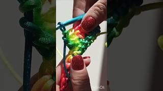Как вязать столбик с накидом. #crochet #вязаниекрючком #handmade #croche #knitting