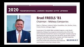 Bradley FREELS address to the 5th Annual AGGIE Leadership in Community Development Conference 2020.