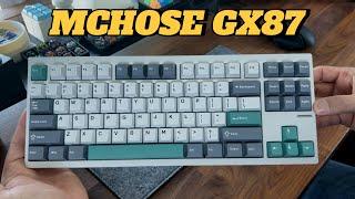 MCHOSE GX87 with Huano Green Tea Latte v2 switches