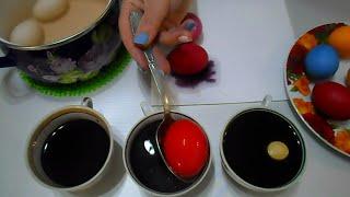 How to color EGGS BEAUTIFULLY for EASTER using only 3 colors/ FAST and ECONOMICAL!