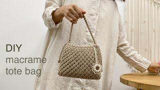 DIY | macrame tote bag | 마크라메 토트 백