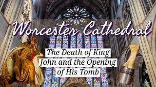 The Death of King John and the Opening of his Tomb - Worcester Cathedral, England