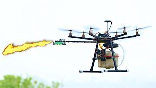 Make Flame Thrower Drone | Defence Project | Hi Tech xyz