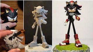 Making Shadow the Hedgehog with Clay